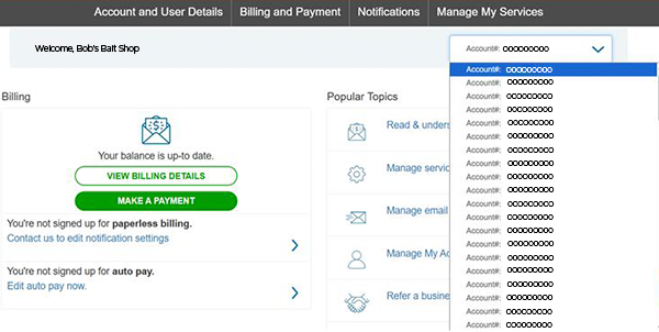 dropdown example